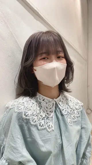 セミロング ✨くびれスタイル✨️ 戸嶋穂乃香のヘアスタイル