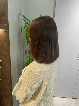 ミディアム ハイトーン/透明感 yuinaのヘアスタイル