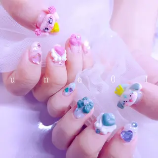 ネイル 梅田🦄中崎町🩵 u n o 0 1のネイルデザイン