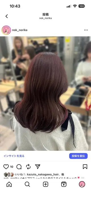 セミロング 🌷艶色/艶髪/横浜 /norika🌷のヘアスタイル