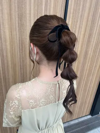 ヘアアレンジ 福島 果音のヘアスタイル