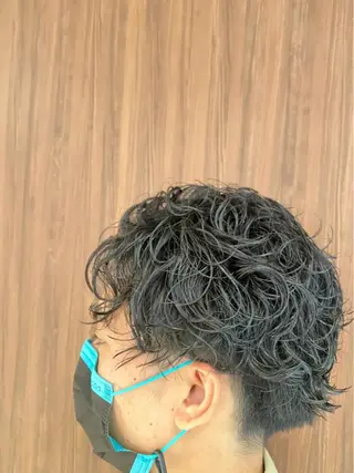ショート パーマ メンズ 堀 舜介/メンズカットのヘアスタイル