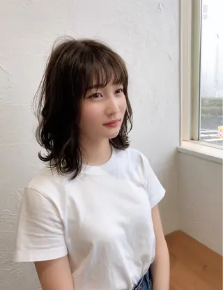 ミディアム パーマ hair&relax amieのヘアスタイル