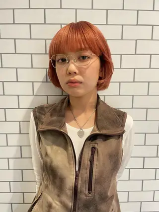 ショート カラー もりしま あやかのヘアスタイル