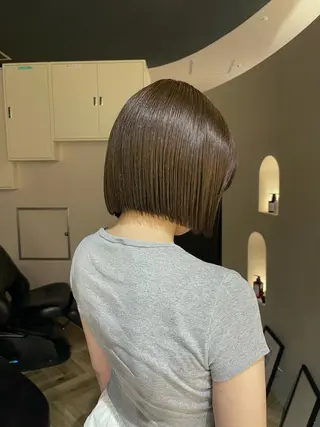 ミディアム カラー layer・bob カット/  YURIのヘアスタイル