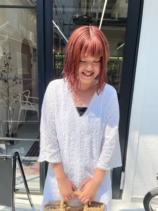 ミディアム カラー パーマ ヘアアレンジ メンズ tatsumi/ボブ ウルフ/レイヤーのヘアスタイル