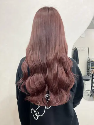 セミロング カラー 長山 茉白のヘアスタイル