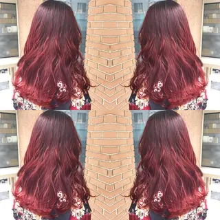 ロング カラー ヘアアレンジ サロンドミルク 原宿のヘアスタイル