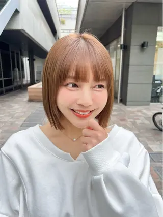 ショート カラー 🎧パーソナルケア/ 透明感カラー/ミユのヘアスタイル