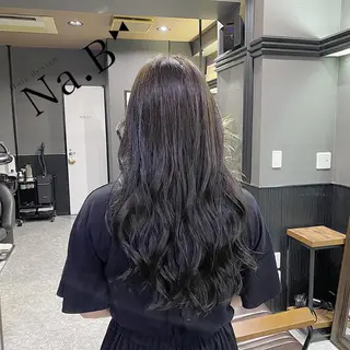 ロング カラー ジユン 지윤のヘアスタイル