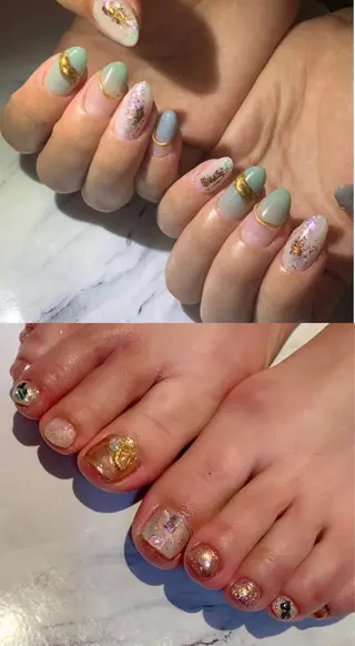 ネイル Lino+ ネイル&よもぎ蒸しのネイルデザイン