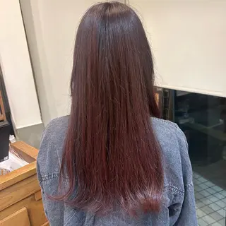 ロング カラー 若狭 彩花のヘアスタイル