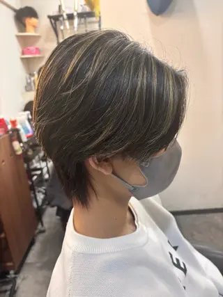 パーマ メンズ 中本 愛理のヘアスタイル