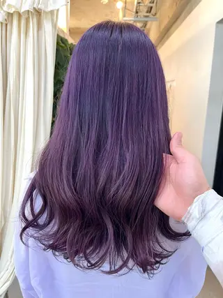ミディアム カラー ブリーチ有無Wカラー メンズパーマ大成のヘアスタイル