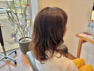 ミディアム パーマ 秋山知穂ショート/ 縮毛矯正はお任せ🧸のヘアスタイル