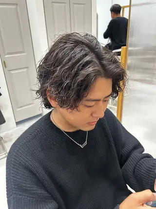 パーマ メンズ 🫧艶髪ボブ🫧 チカのヘアスタイル
