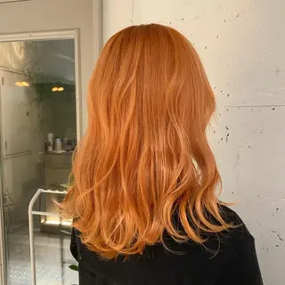 セミロング 似合わせカットカラー 💎モエのヘアスタイル