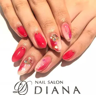 ショート カラー ネイル NAILSALON DIANAのネイルデザイン