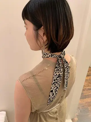 ショート カラー ヘアアレンジ rico_by ヘアとアイブロウの眉毛・アイブロウイメージ