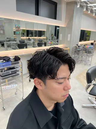 ショート パーマ メンズ SENTA✨メンズ パーマ✨fifth栄のヘアスタイル