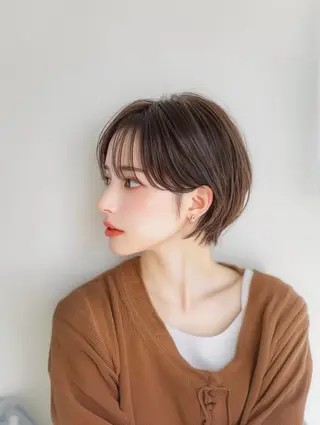 ショート 尾崎 優花のヘアスタイル