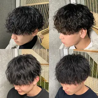 パーマ メンズ メンズパーマ専門 /縦落ち/渋谷駅近のヘアスタイル