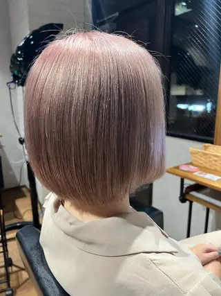 ショート カラー ✨ハイトーン カラー福岡拓也✨のヘアスタイル