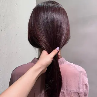 ロング カラー 猪口 純のヘアスタイル