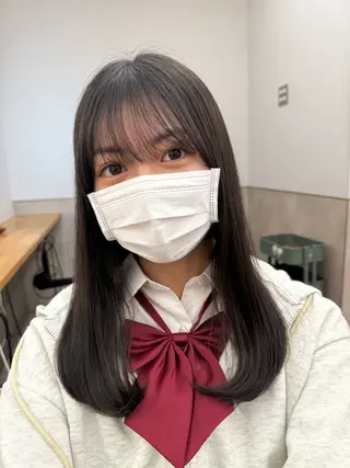 セミロング 縮毛矯正/髪質改善 インナーカラーせいぎのヘアスタイル