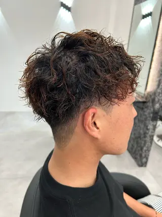 パーマ メンズ 土屋 竣奨のヘアスタイル