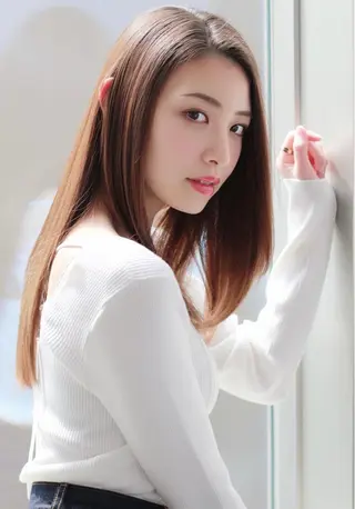 ロング カラー パーマ 💙美髪救世主💙 関華蓮のヘアスタイル