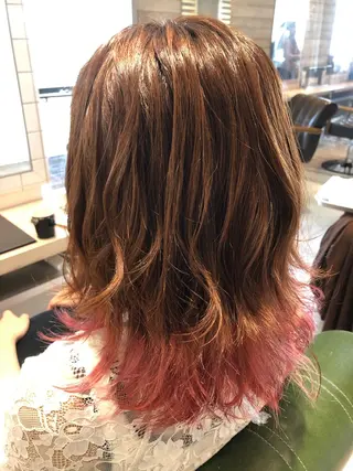 ミディアム カラー 川口髪質改善ウルトワ 🌈毛島健樹🌈のヘアスタイル