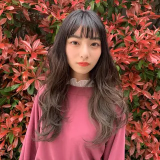 ロング 韓国✖️網紅🖤 パーマYURIYAのヘアスタイル