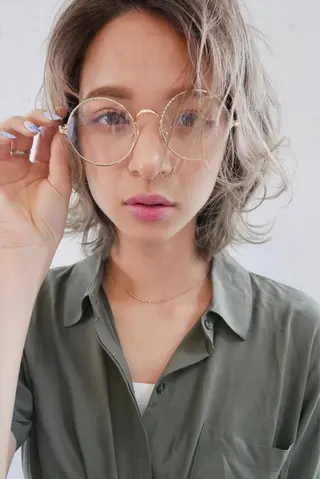 ミディアム カラー 髪質改善美容師 中村　一のヘアスタイル