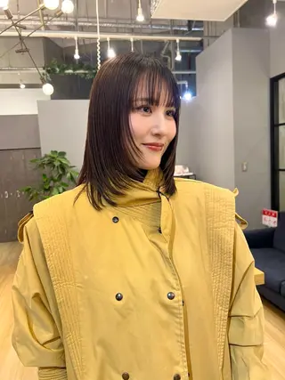 ミディアム GIEN NU茶屋町+所属・荒金 昴のヘアスタイル