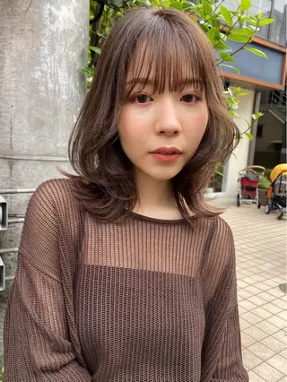 ミディアム Pia ツボイ ケイタのヘアスタイル