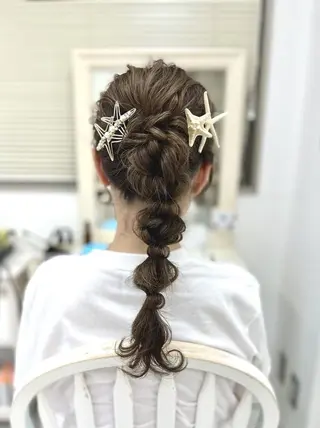 ヘアアレンジ 似合わせヘアメイク 💐オダギリチアキのヘアスタイル