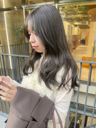セミロング ラベンダー/レイヤー スタイル🤎mamiのヘアスタイル