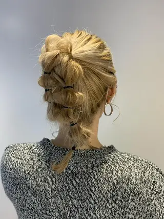 ミディアム ヘアアレンジ 平野 優奈のヘアスタイル