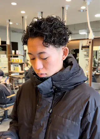 パーマ メンズ 年間2000名担当◎ パーマ職人/仲原佑樹のヘアスタイル