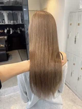 ロング カラー ✨縮毛矯正✖︎顔周り レイヤー✨ナカムラのヘアスタイル