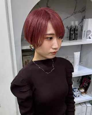 セミロング カラーモデル募集 吉原佳穂💗のヘアスタイル