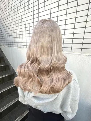 ロング カラー エフェクトブリーチ 🌟前澤啓太朗のヘアスタイル