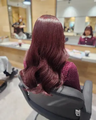 ロング Ayu🐾縮毛矯正/ ブリーチ無しカラーのヘアスタイル