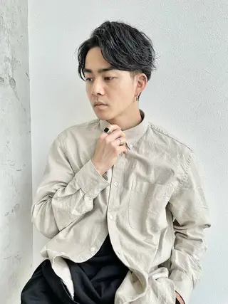 ショート ✨透明感カラー/縮毛 恵比寿HAYATO✨のヘアスタイル