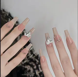 ネイル 🍑長さだし ワンホン💅モモコのネイルデザイン