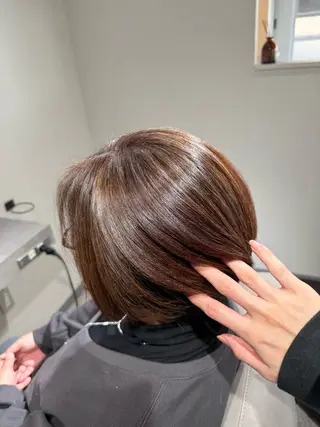 ショート カラー 脱白髪染め美容師 竹内涼乃のヘアスタイル