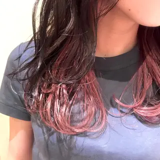 セミロング スナコザワ レナのヘアスタイル