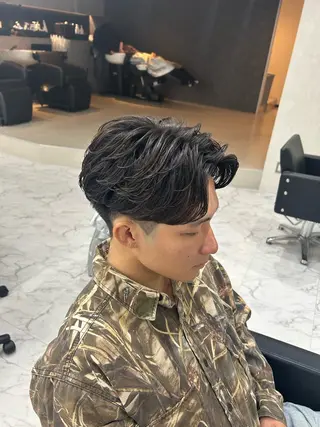 パーマ メンズ 沖田 光世のヘアスタイル