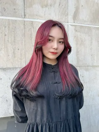 ロング カラー 韓国系レイヤー特化 hiroのヘアスタイル